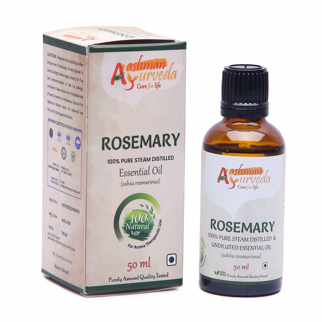 Aashman Ayurveda Essential Oil Rosemary 50 ML
